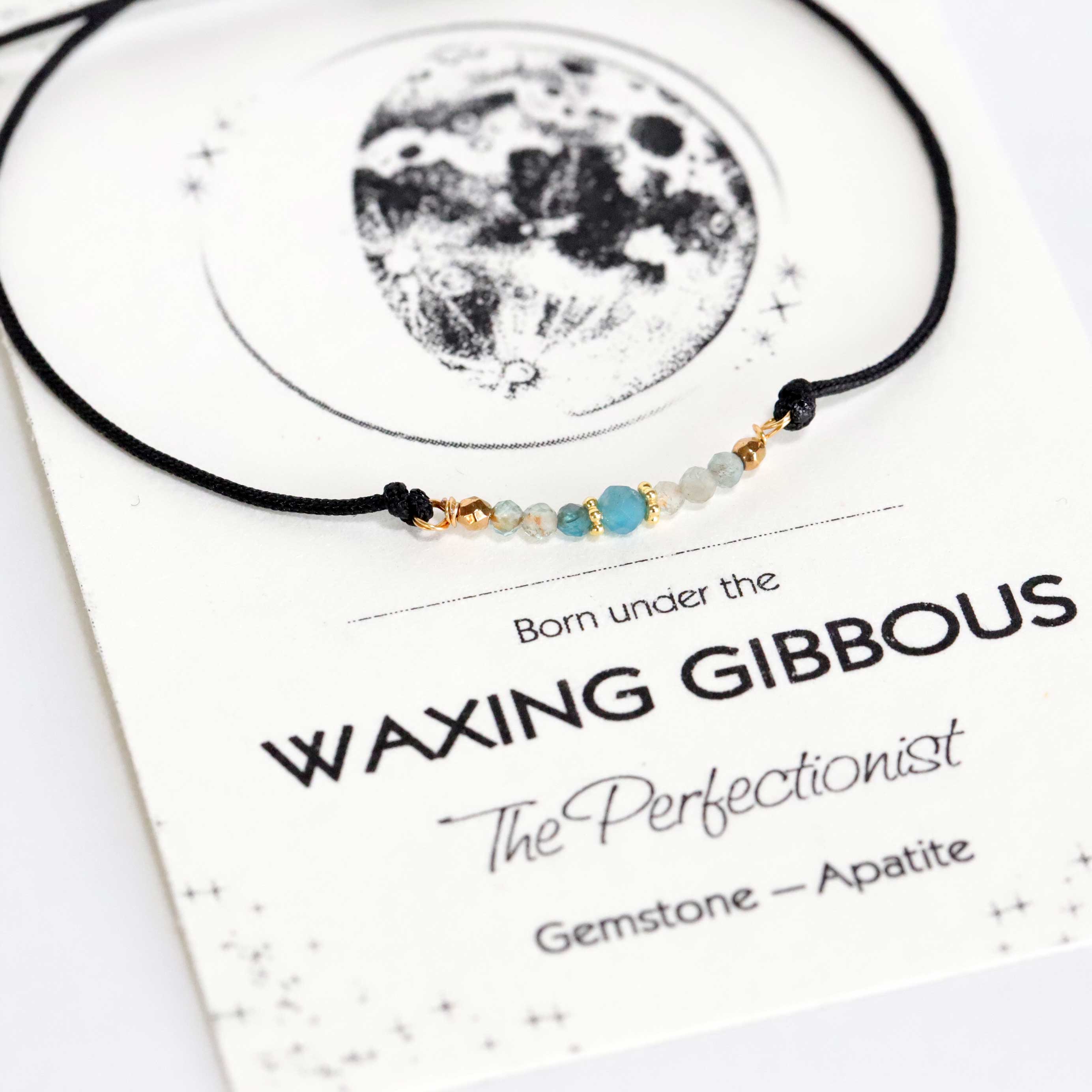 Cord Bracelet with Apatite