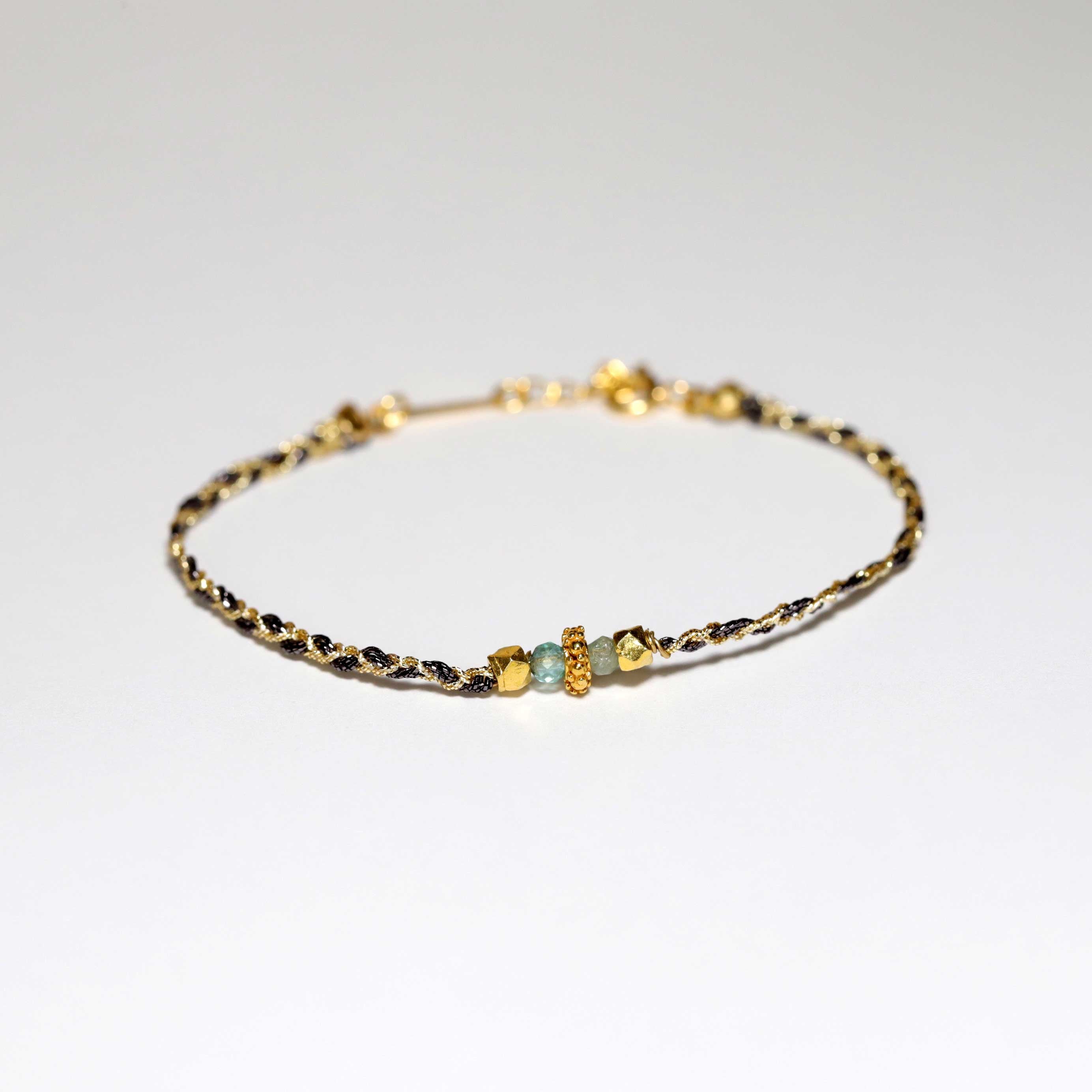 Bracelet Tressé Apatite