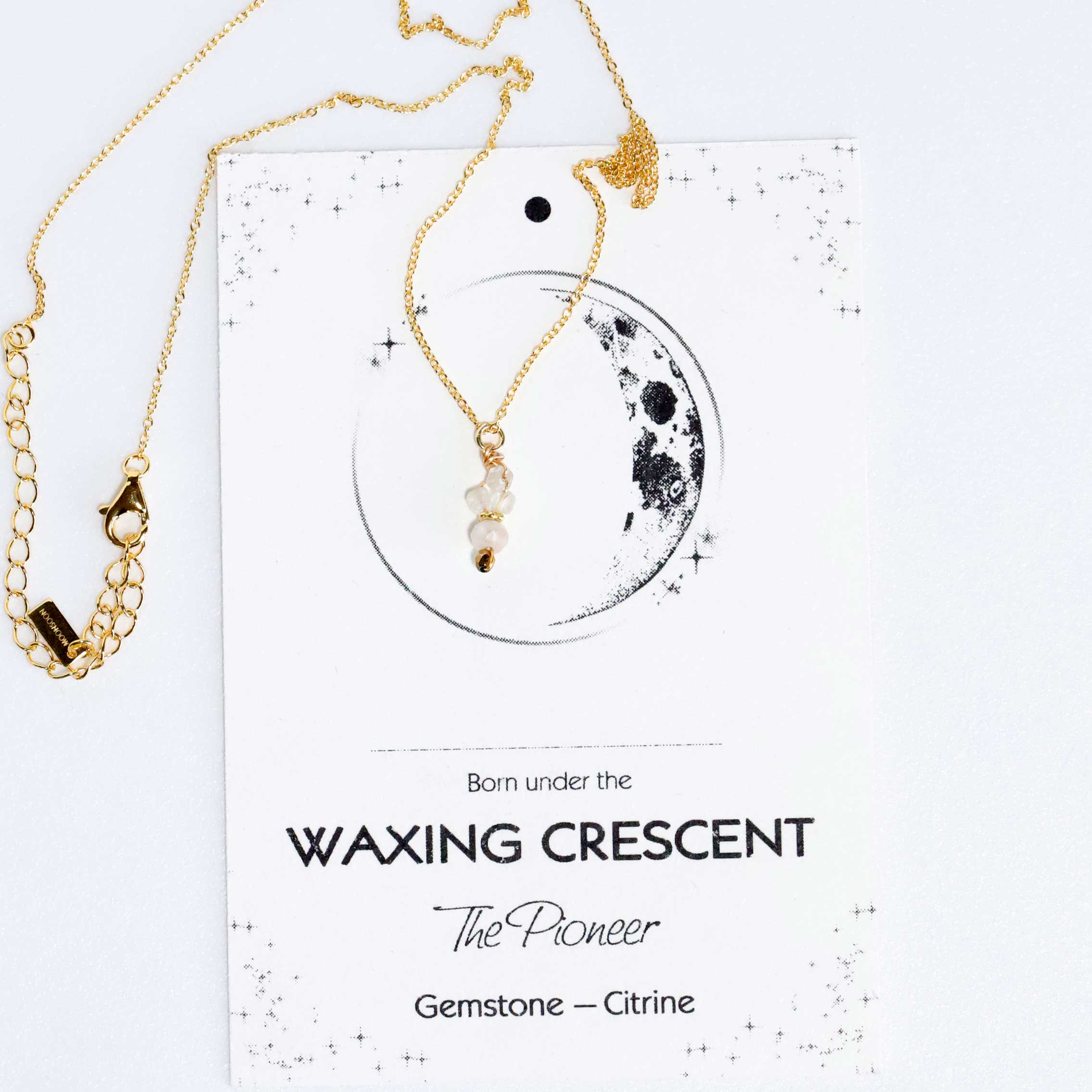 Collier avec pendentif en Citrine