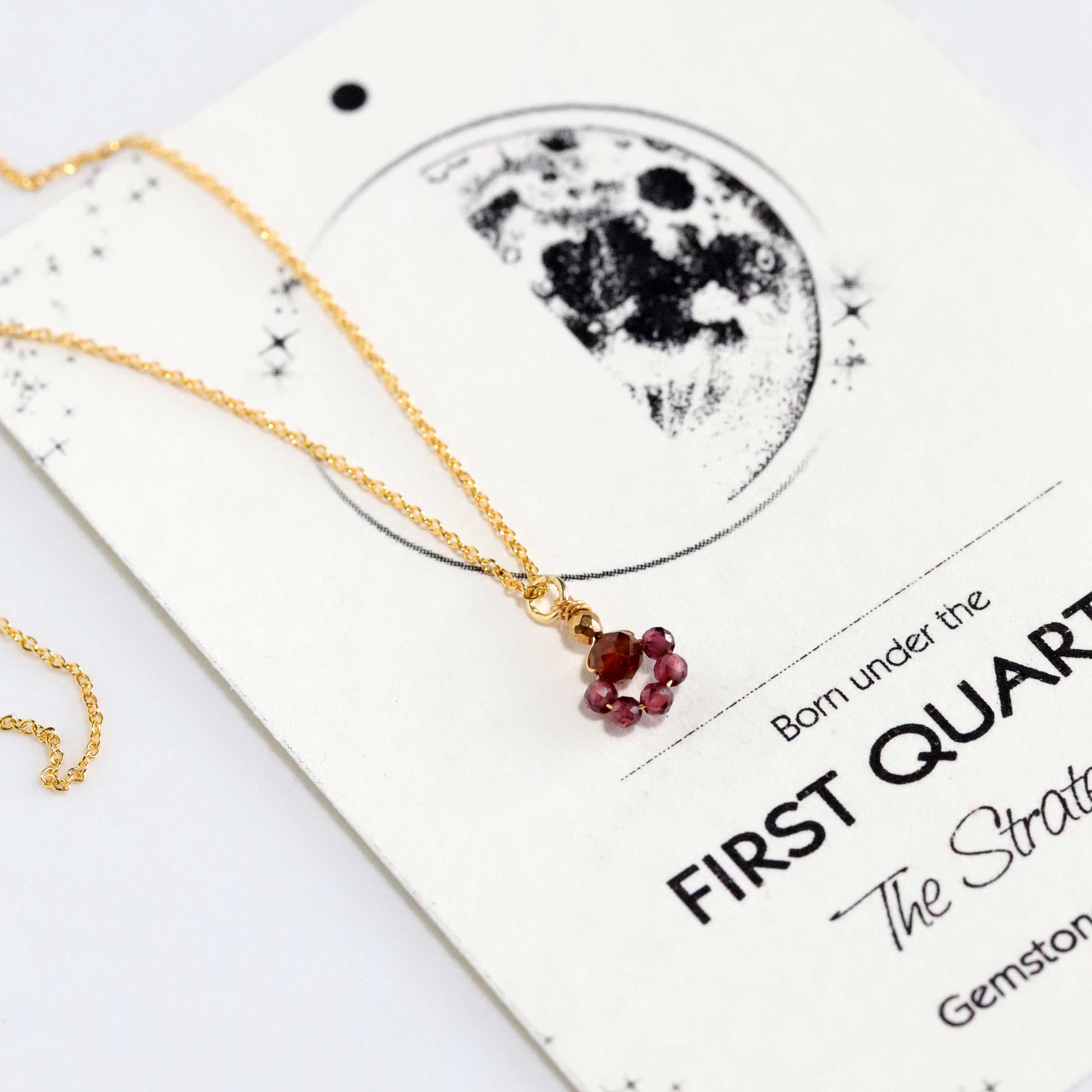 necklace with Garnet pendant