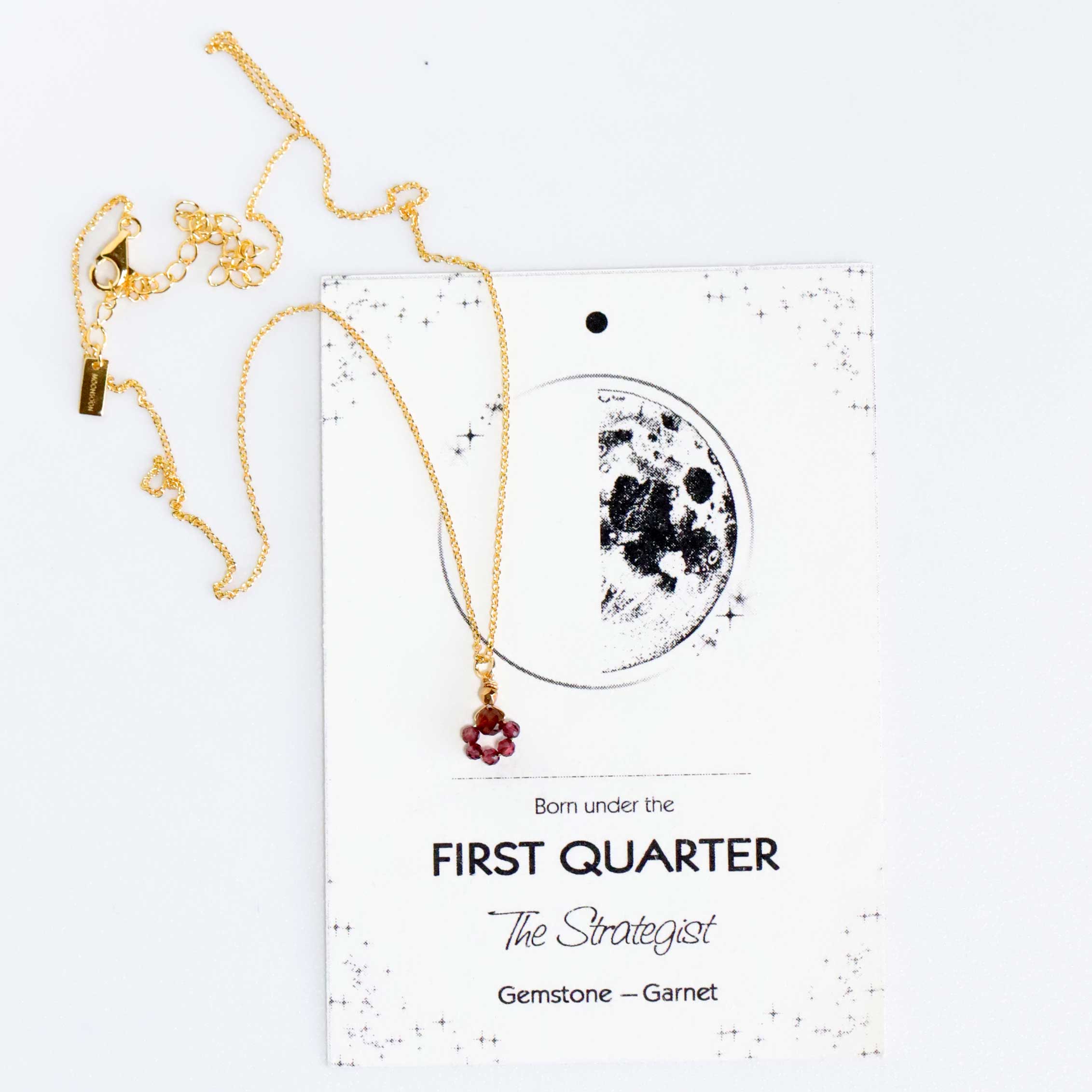 necklace with Garnet pendant