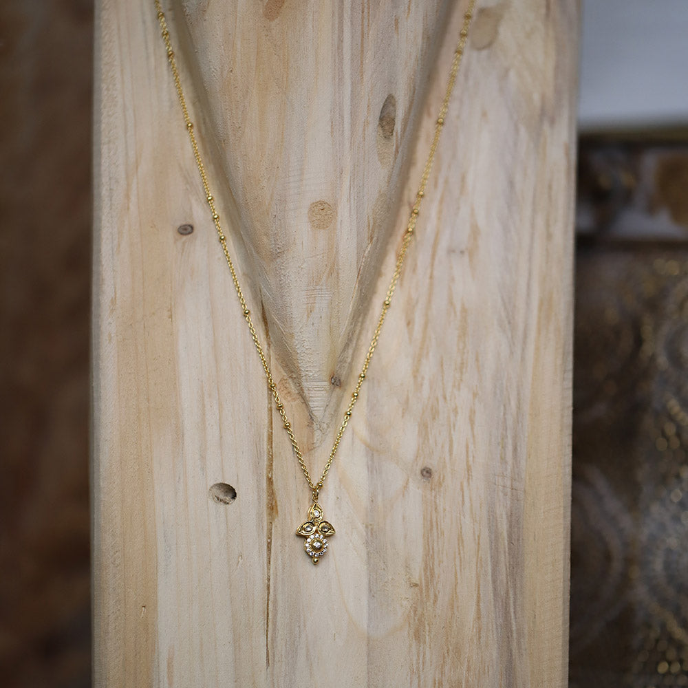 Polki Diamond Pendant Necklace
