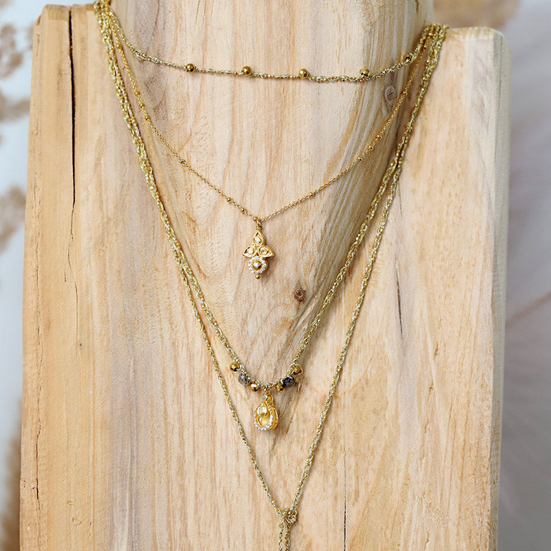Polki Diamond Pendant Necklace