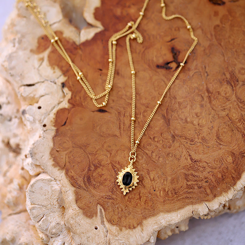 Collier avec pendentif onyx MOONSOON