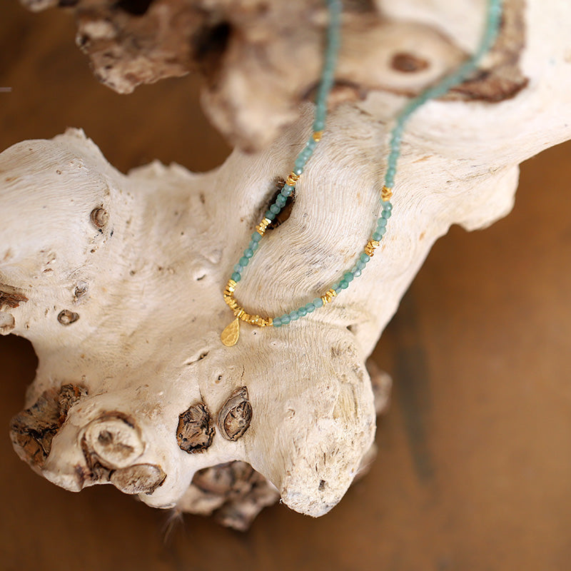 Ras de coup en aventurine MOONSOON