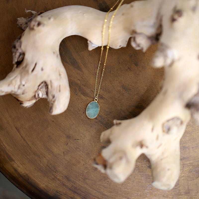 Sautoir avec pendentif aventurine MOONSOON