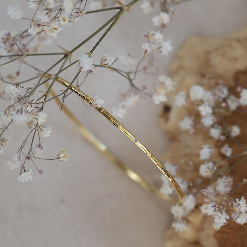 Bangle Lotus & Pierre de Lune MOONSOON