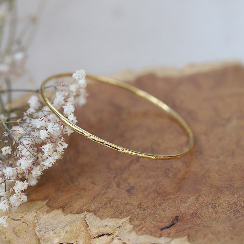 Bangle Lotus & Pierre de Lune MOONSOON