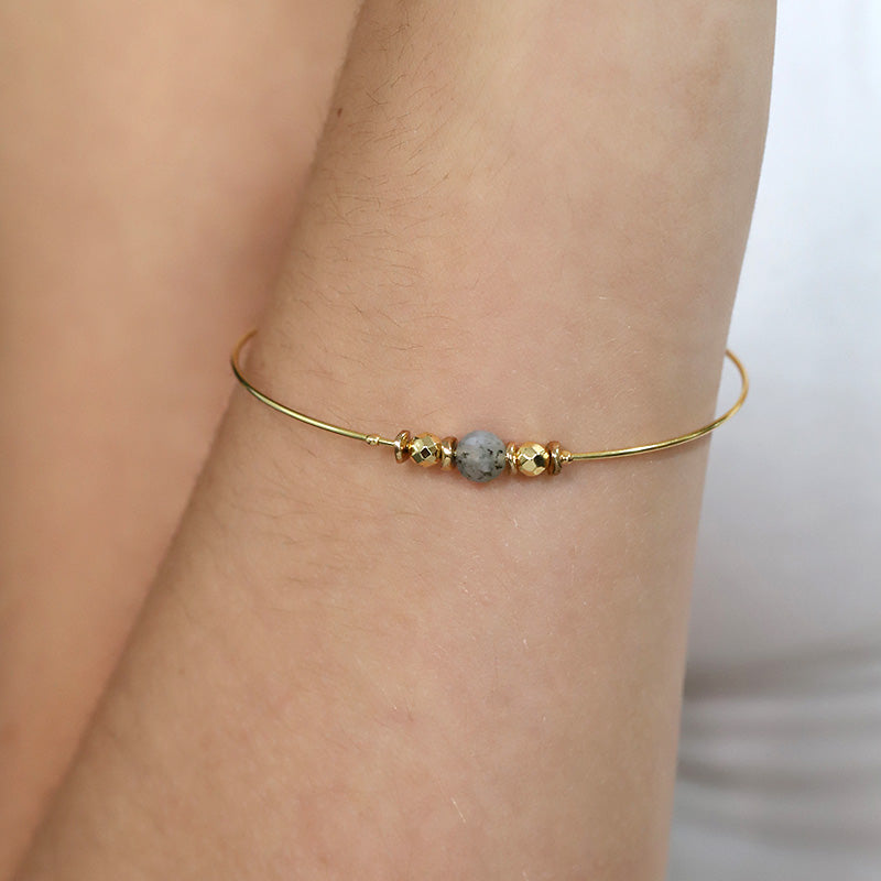 Bracelet rigide labradorite MOONSOON