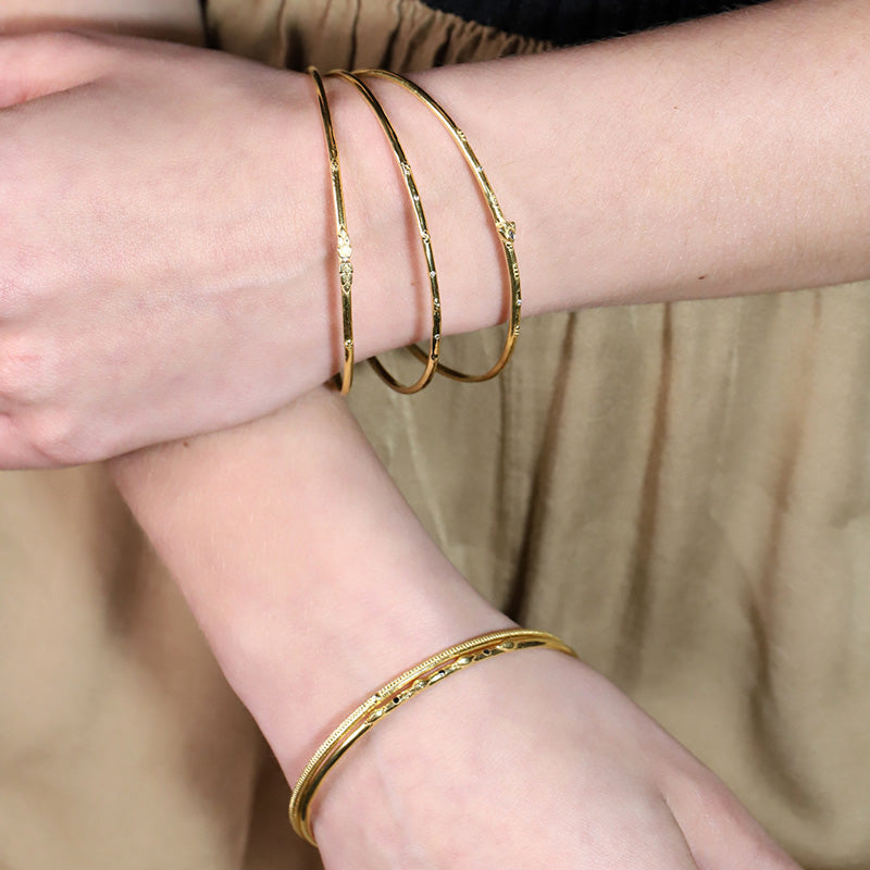 Bangle Lotus & Pierre de Lune MOONSOON