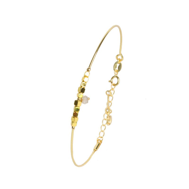 Bracelet rigide labradorite hématite MOONSOON