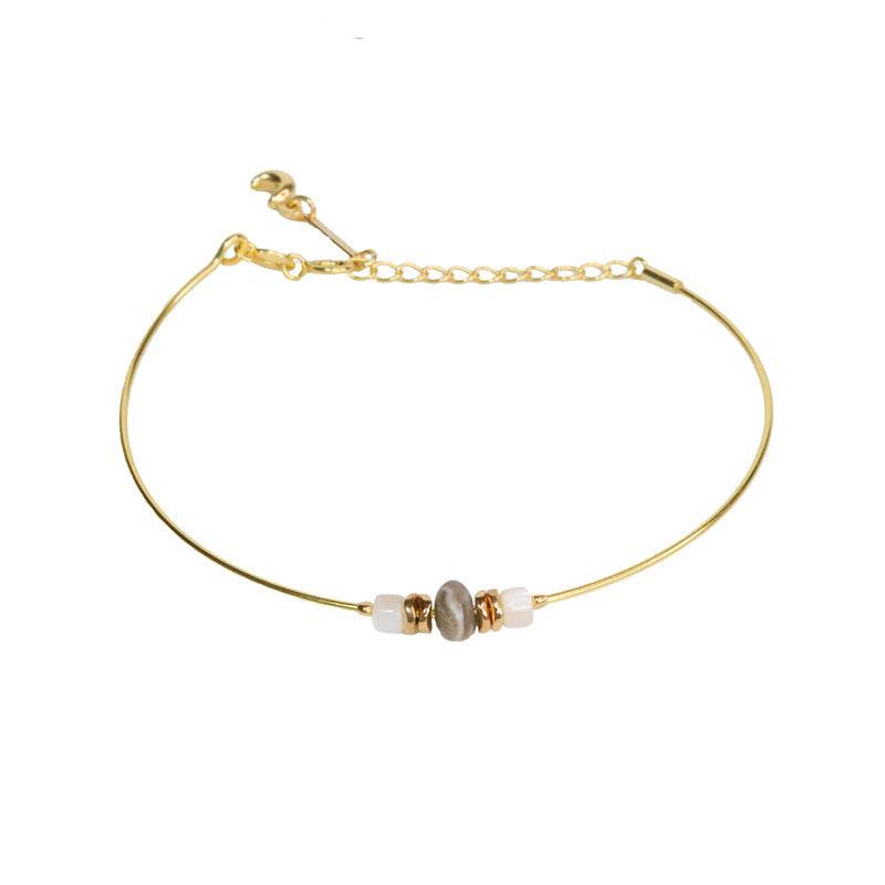 Bracelet rigide jaspe nacre MOONSOON