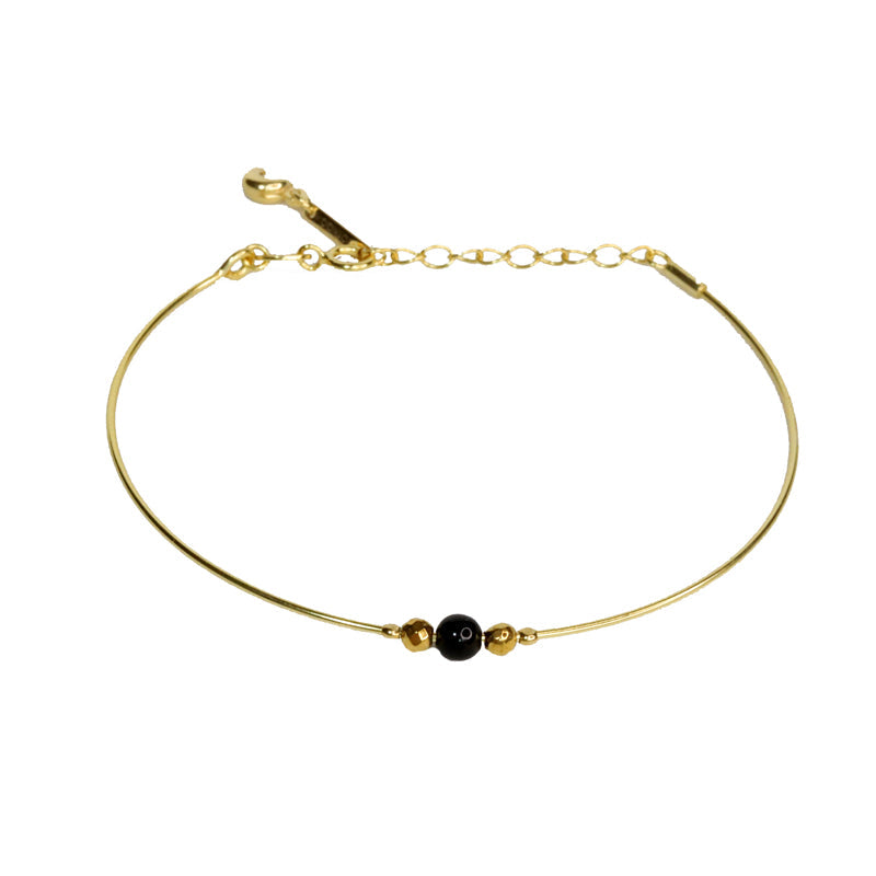 Bracelet rigide obsidienne MOONSOON