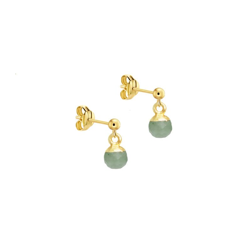Boucles d'oreilles aventurine MOONSOON