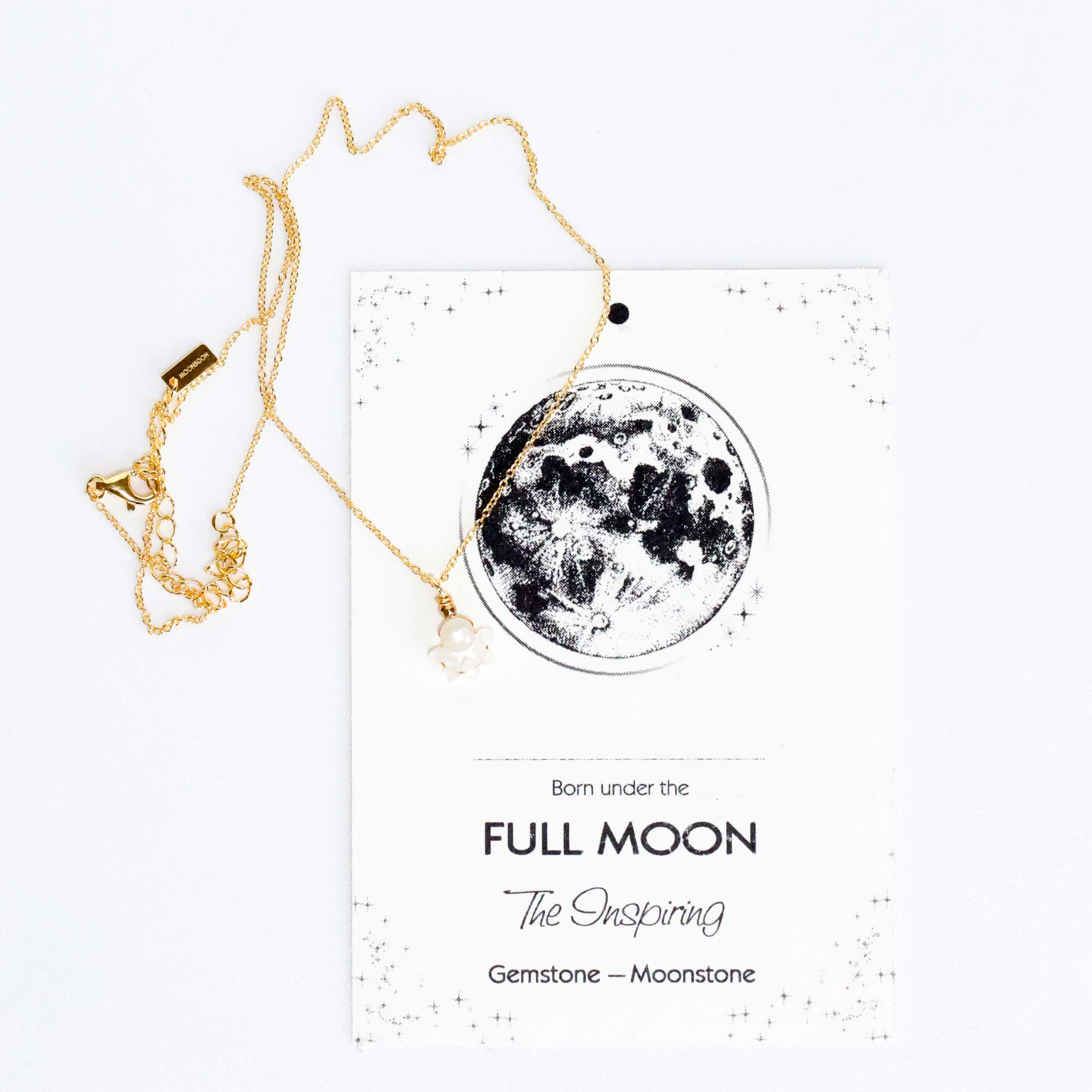 necklace with Moonstone pendant