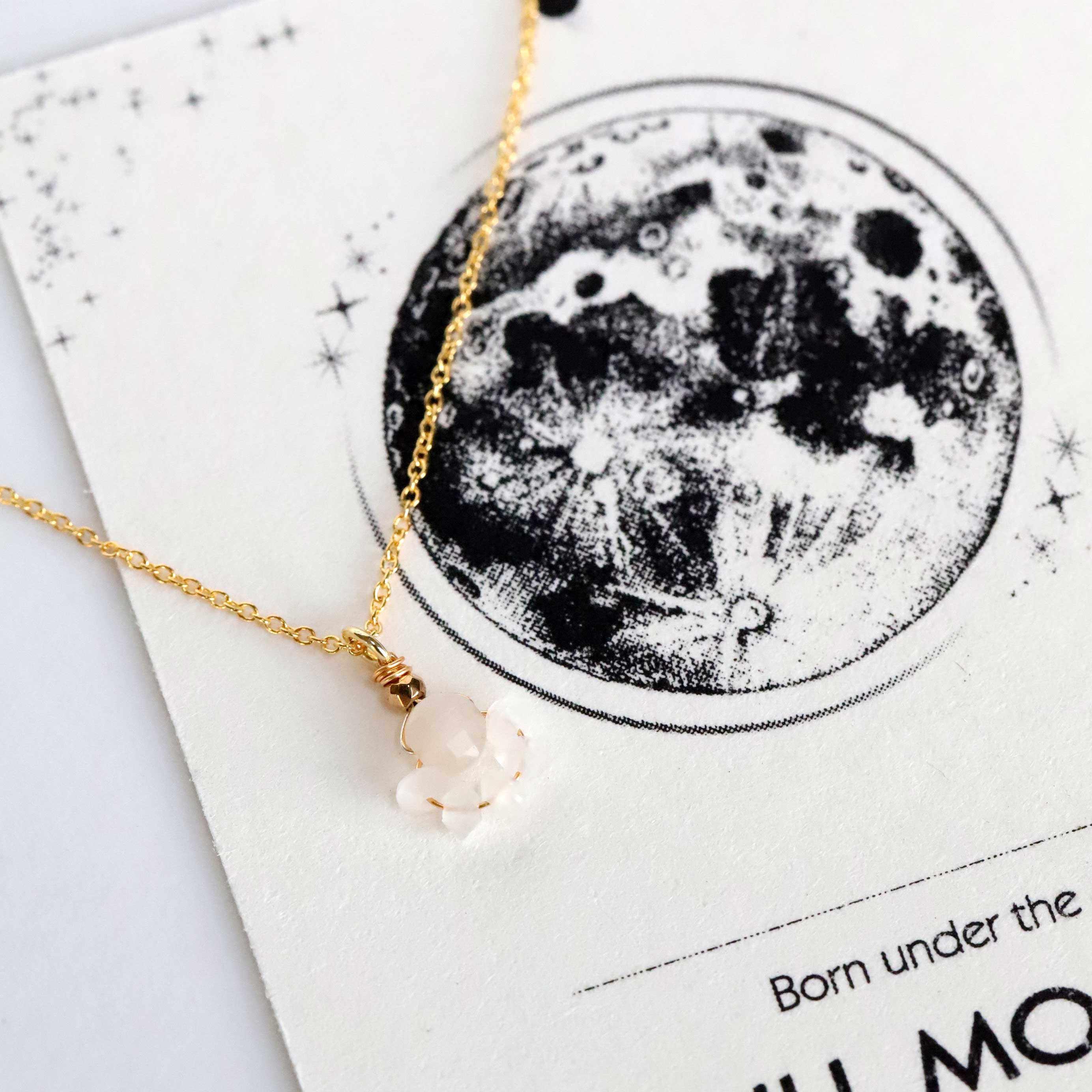 necklace with Moonstone pendant