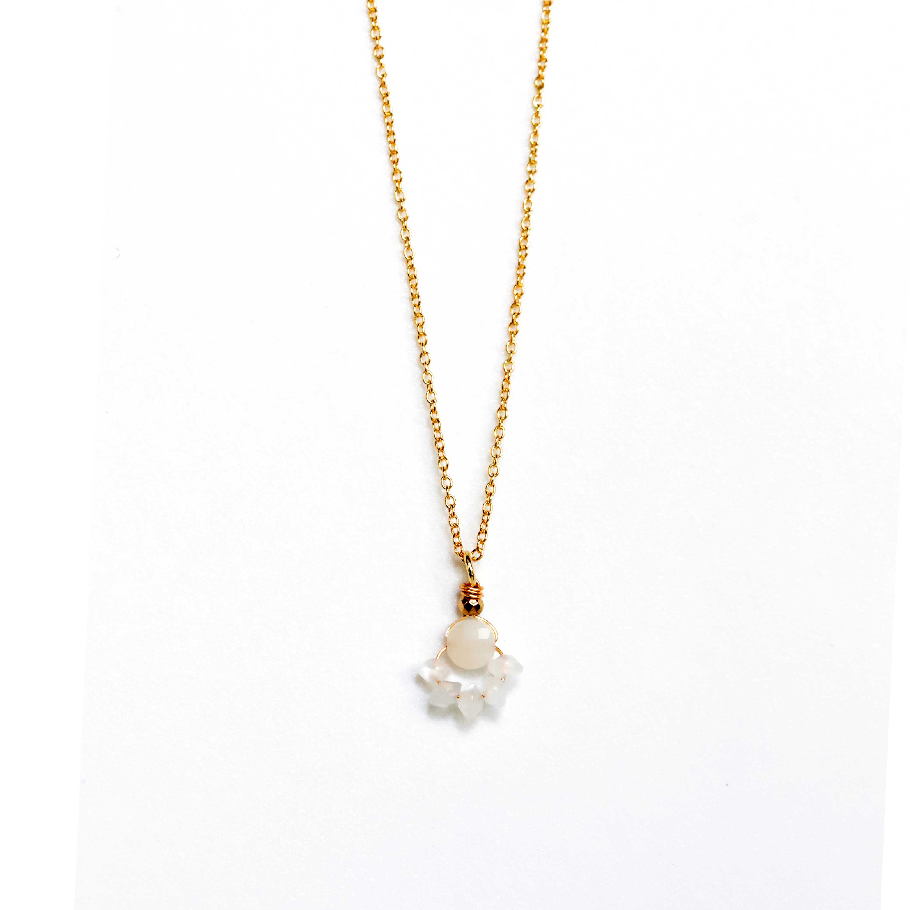 necklace with Moonstone pendant