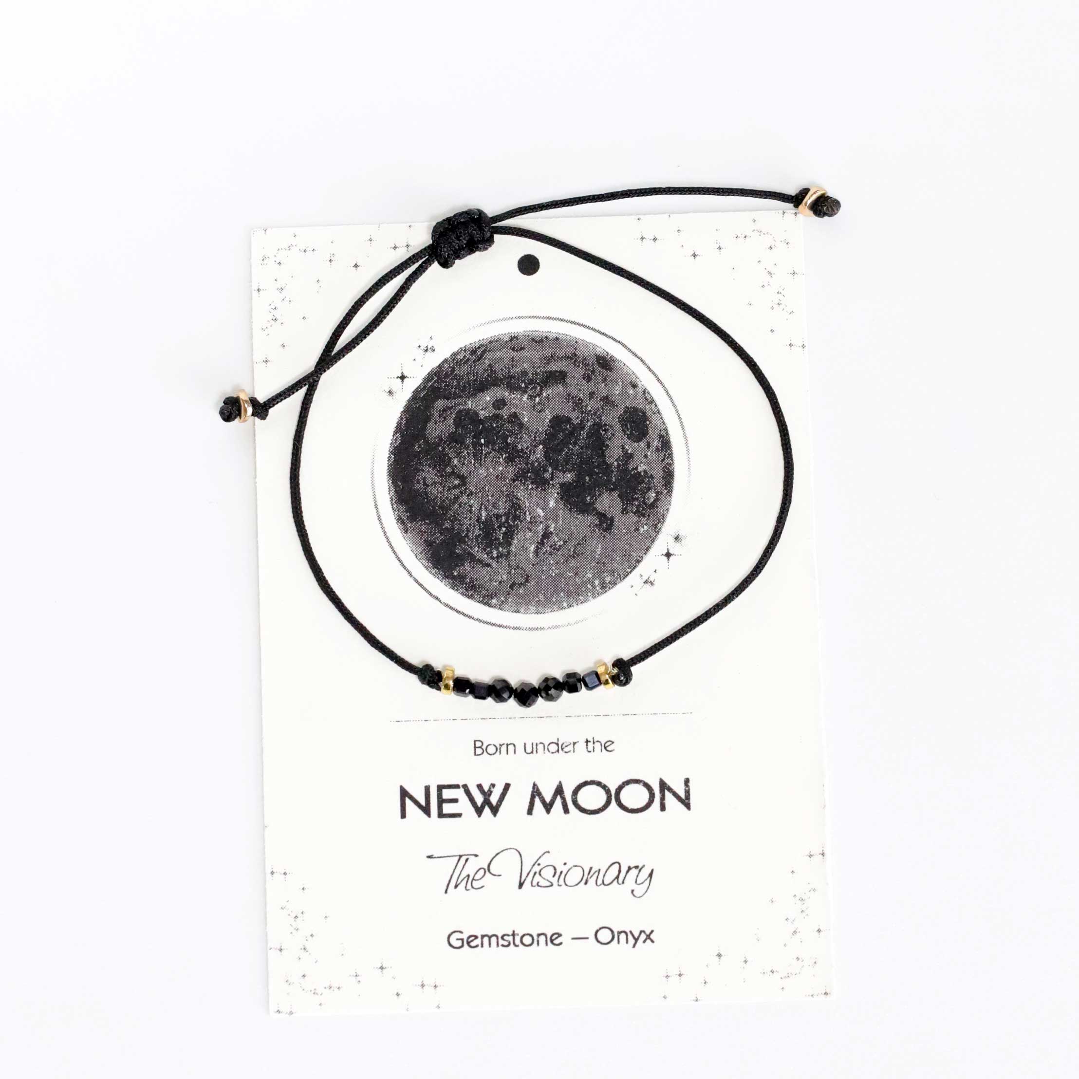 Cord Bracelet with Onyx