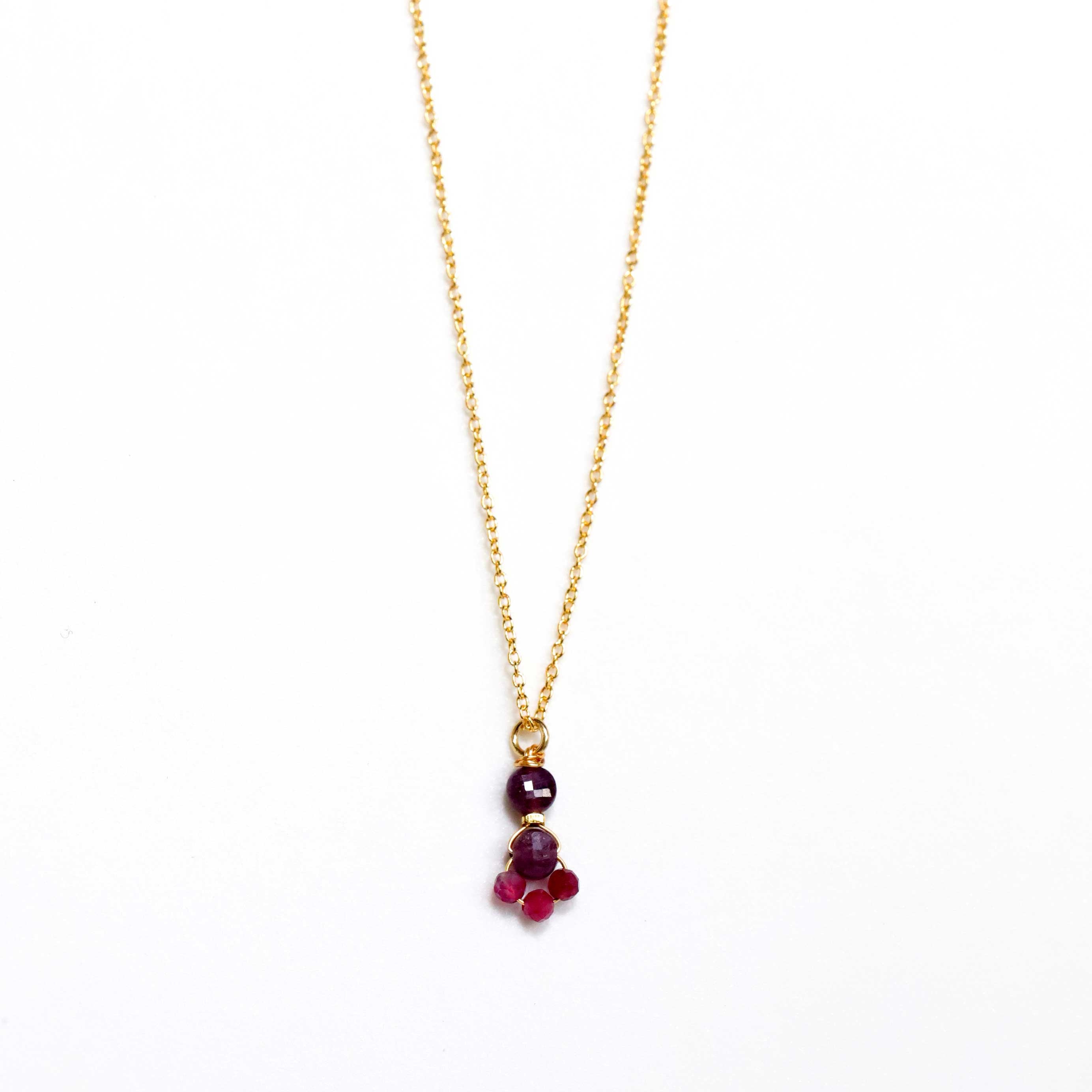 necklace with Ruby pendant