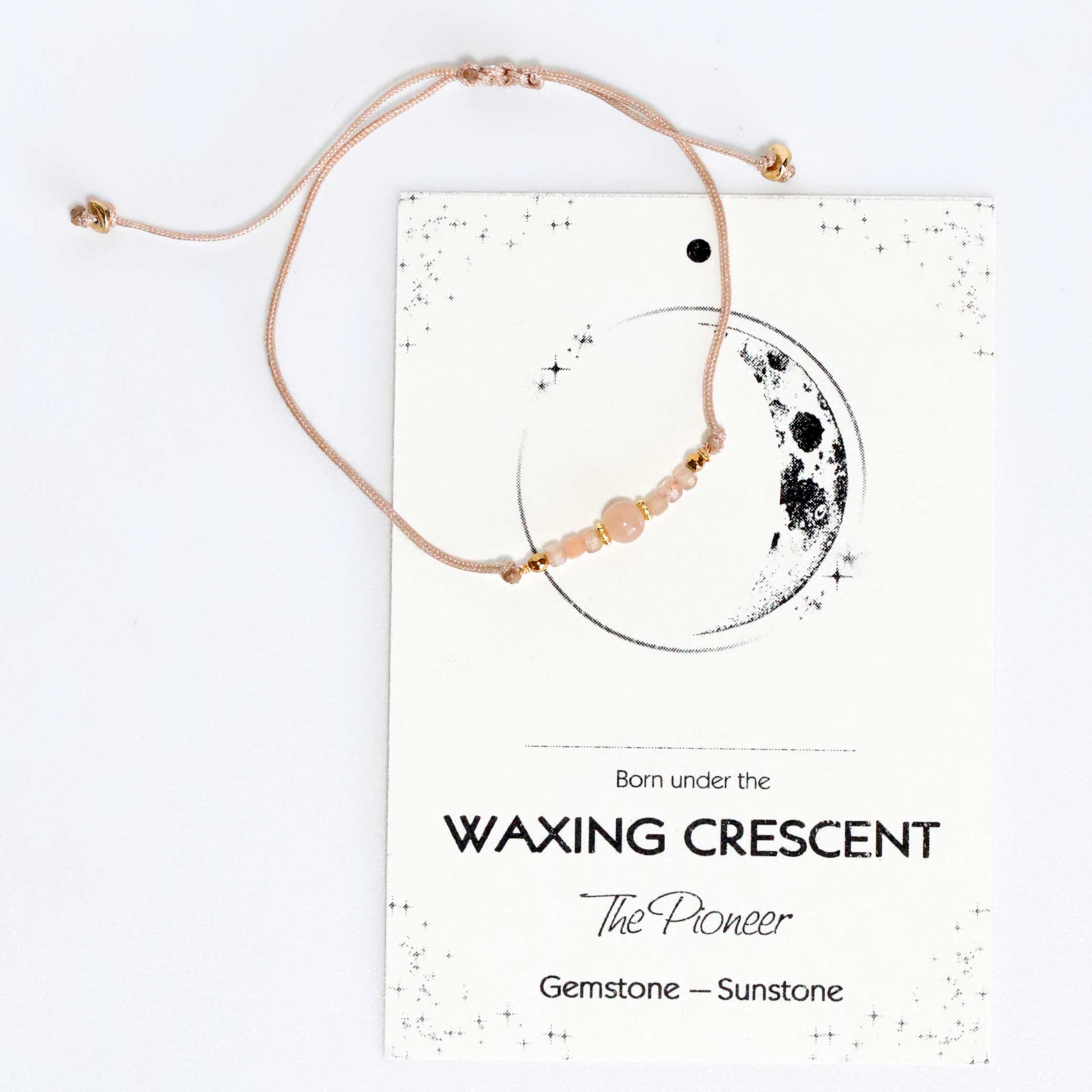 Kordelarmband mit Sonnenstein