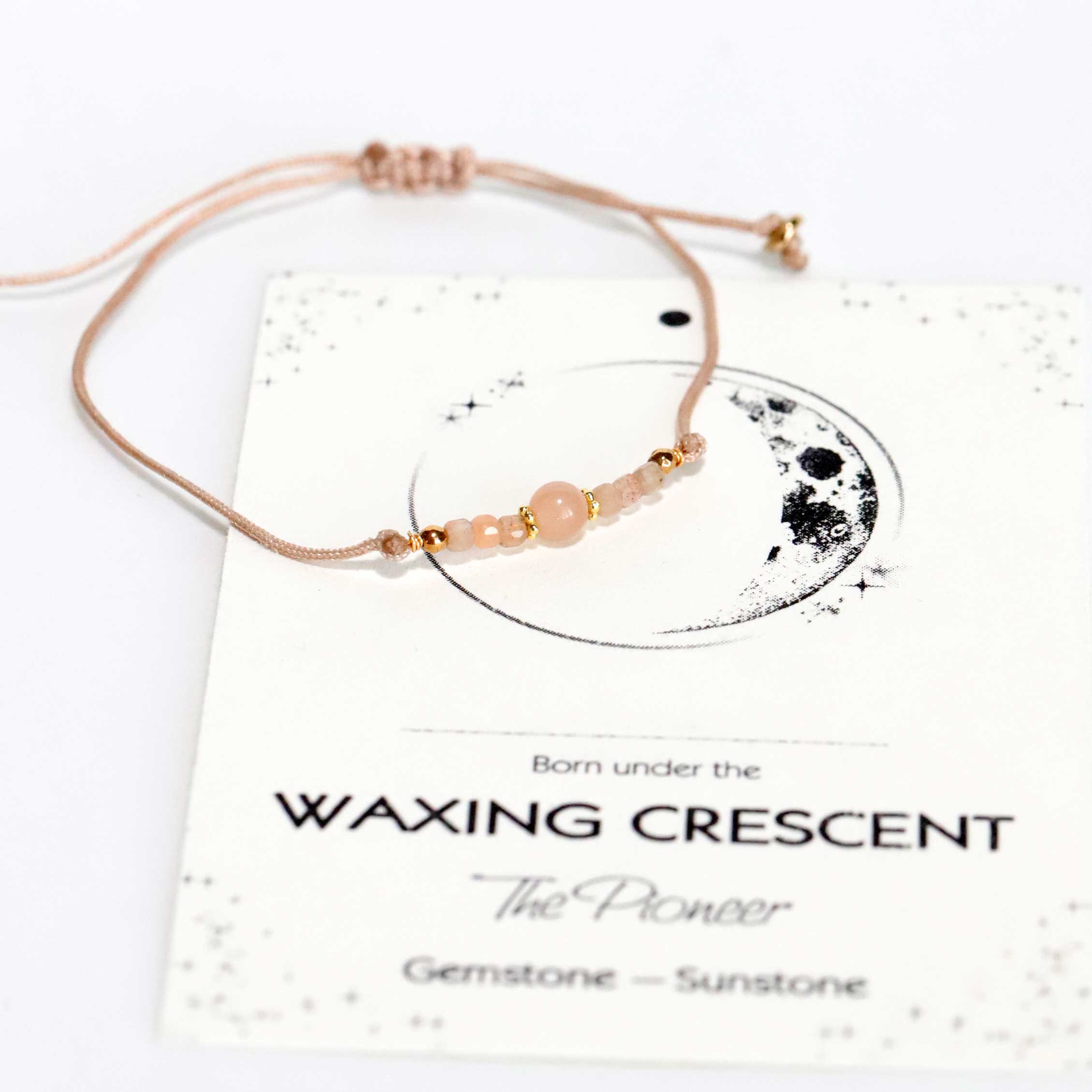 Cord Bracelet with Sunstone