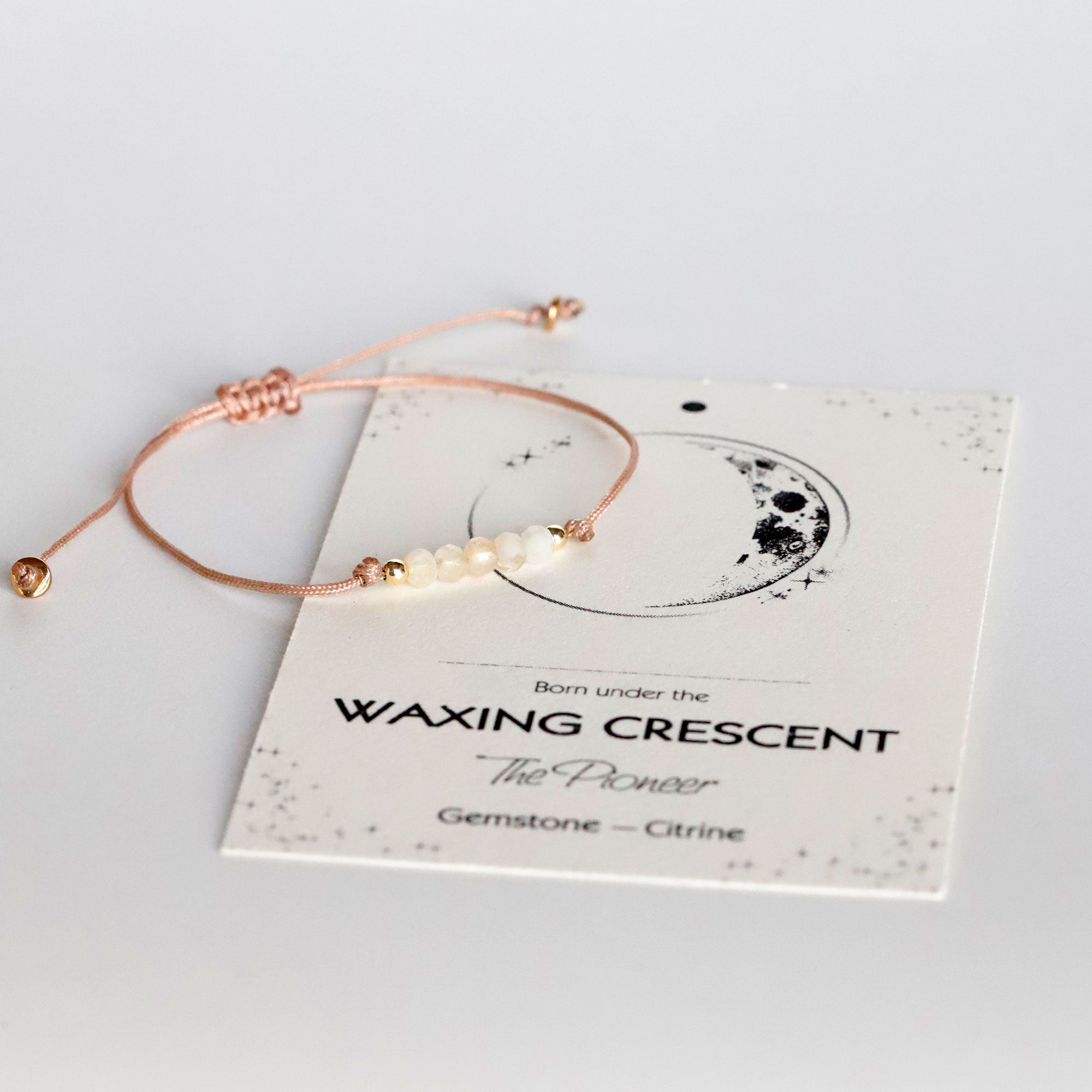 Cord Bracelet with Citrine