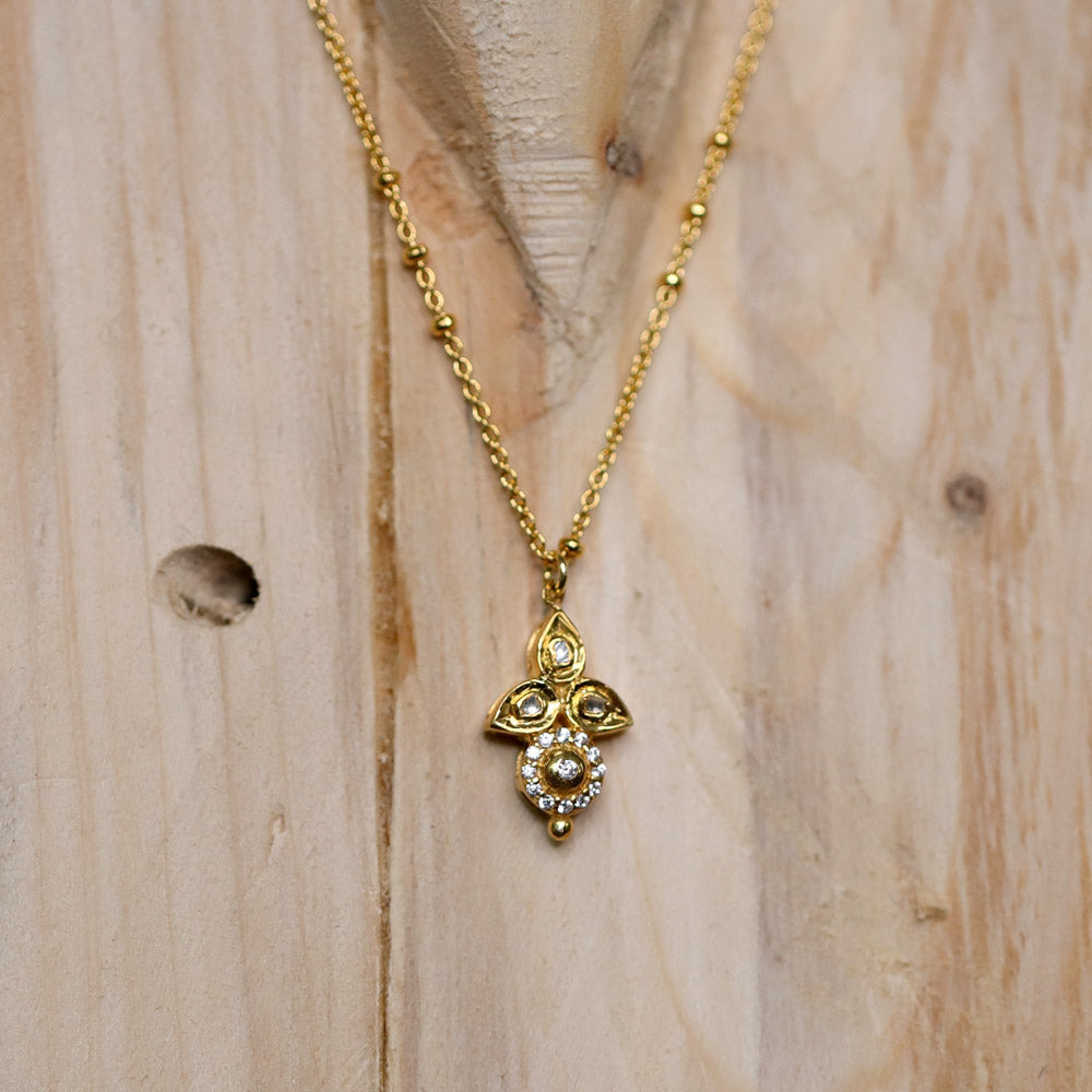 Polki Diamond Pendant Necklace