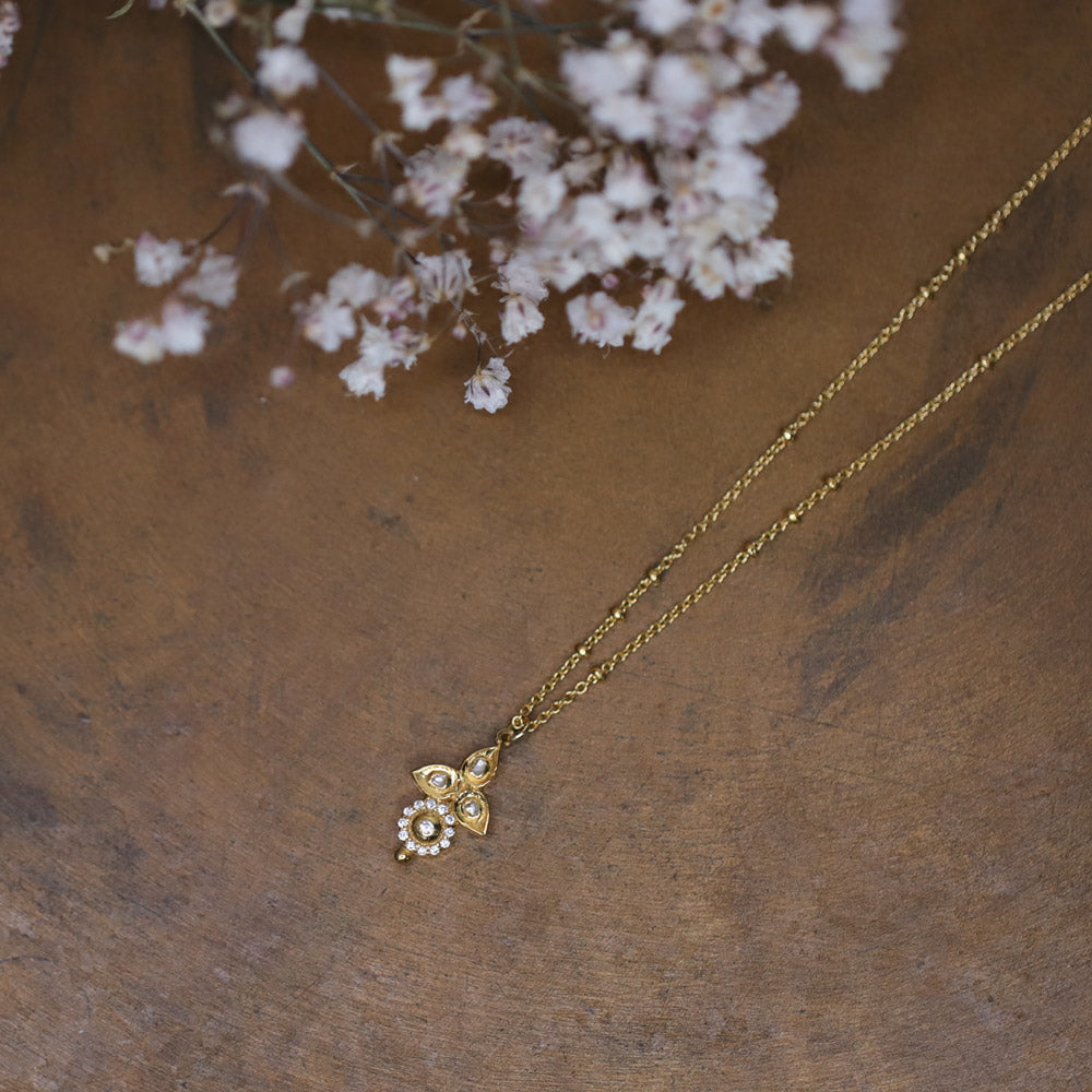 Polki Diamond Pendant Necklace