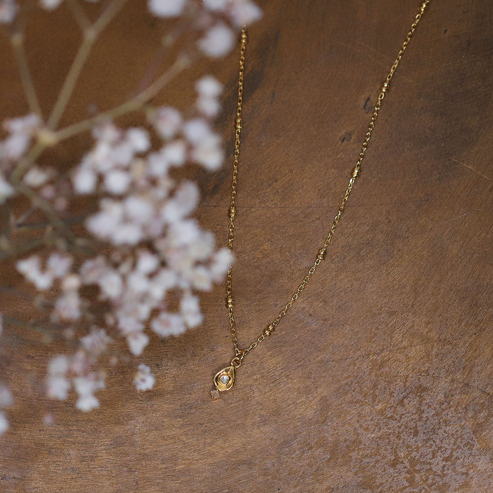 Polki Diamond Pendant Necklace