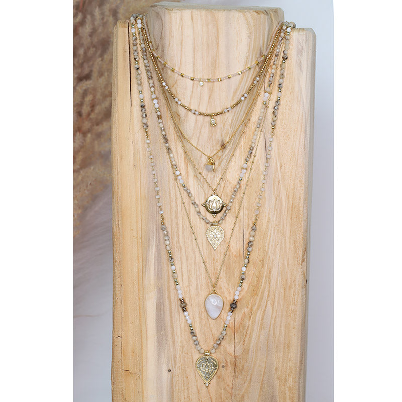 Moonstone pendant necklace