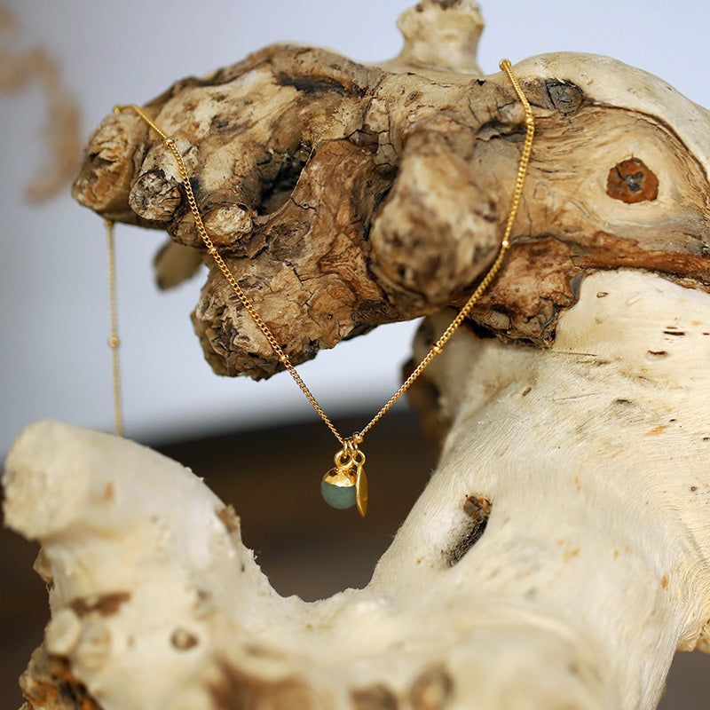 Collier avec pendentif aventurine