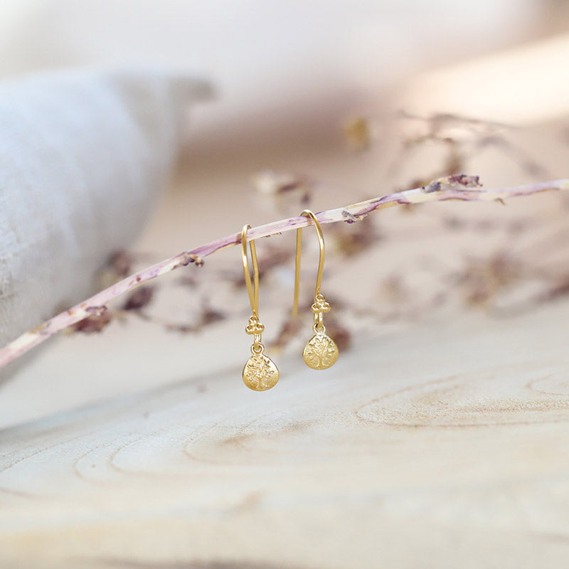 Boucles d'oreilles arbre de vie