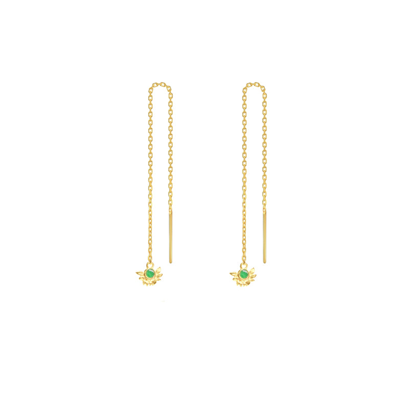 Boucles d'oreilles chainette arbre de vie