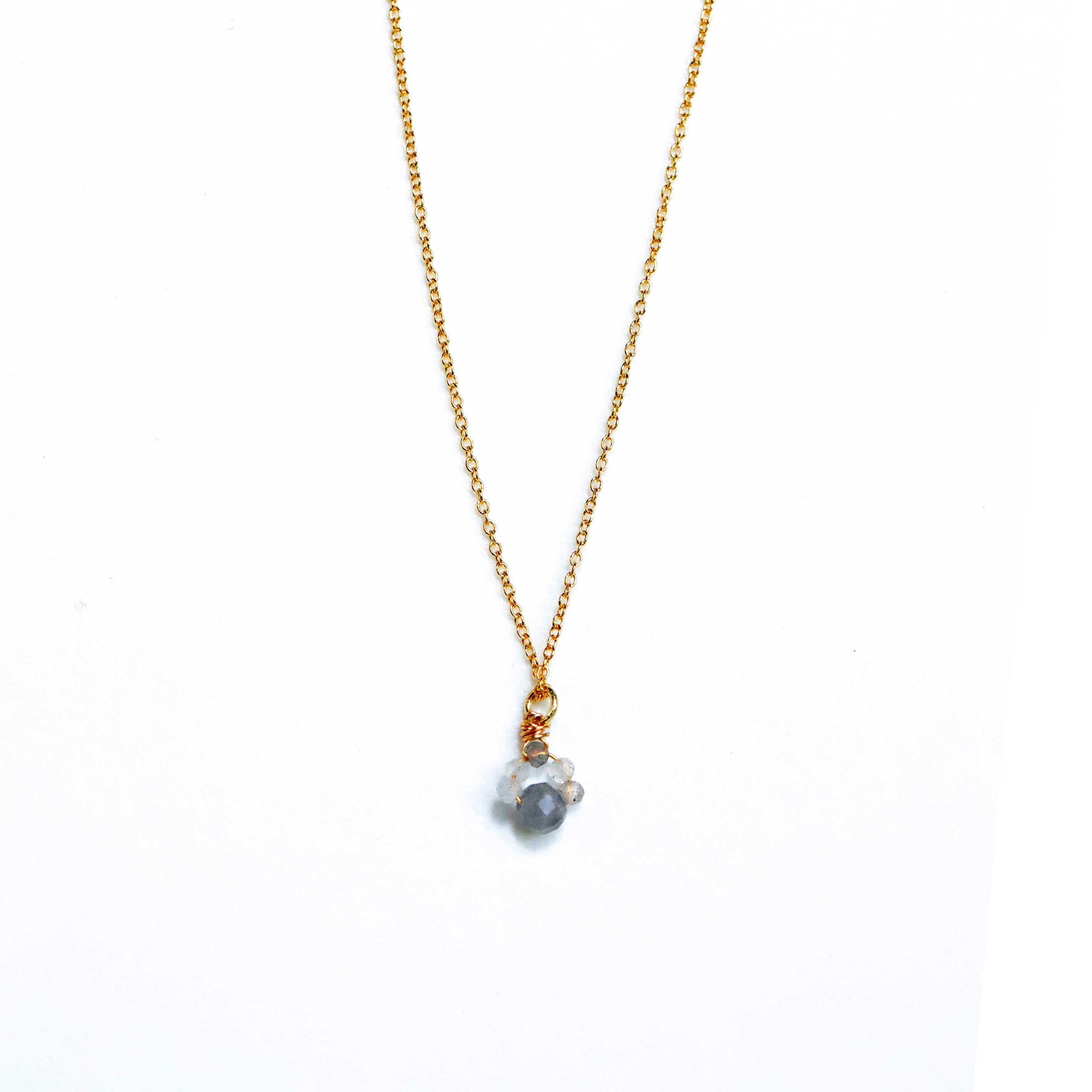 necklace with Labradorite pendant