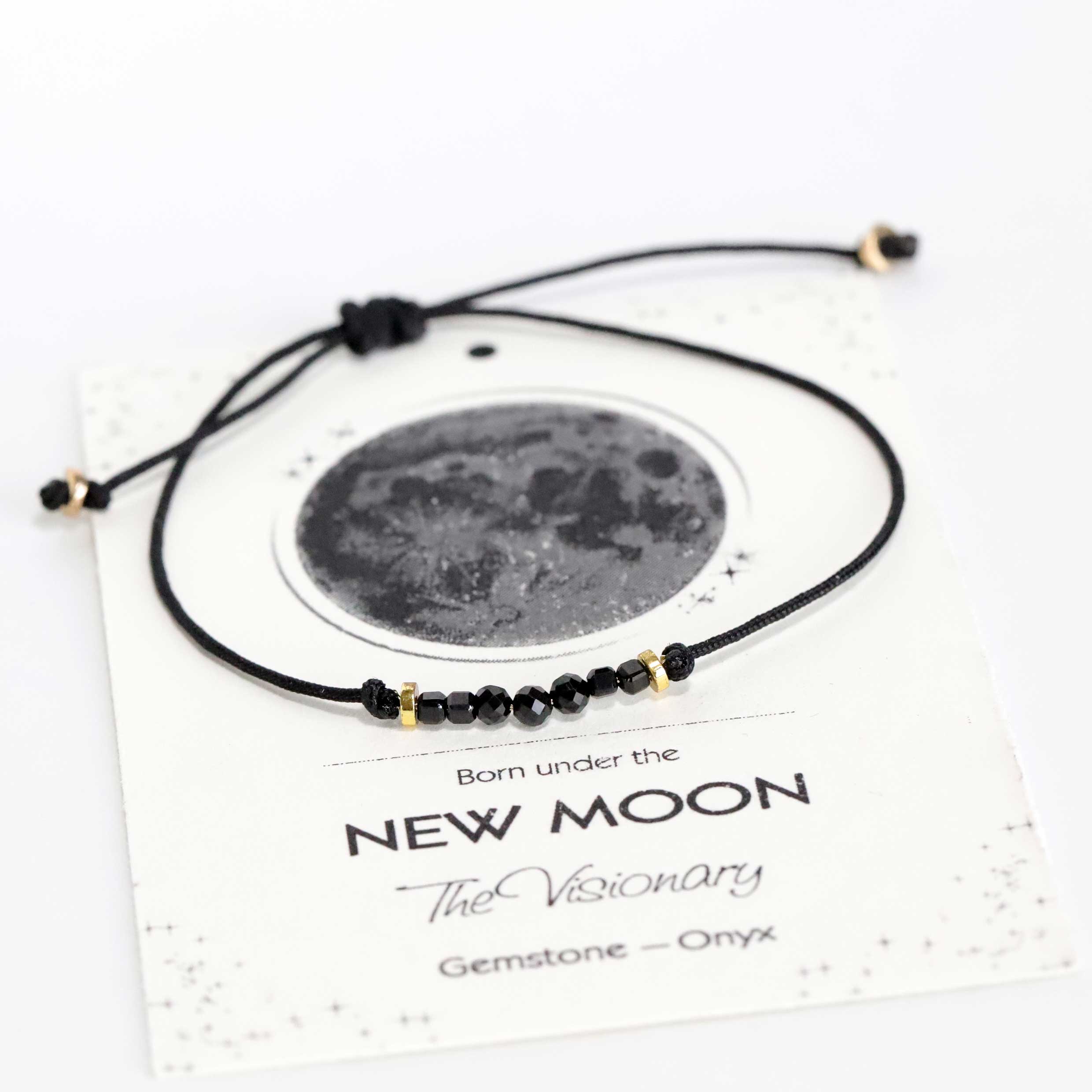 Cord Bracelet with Onyx