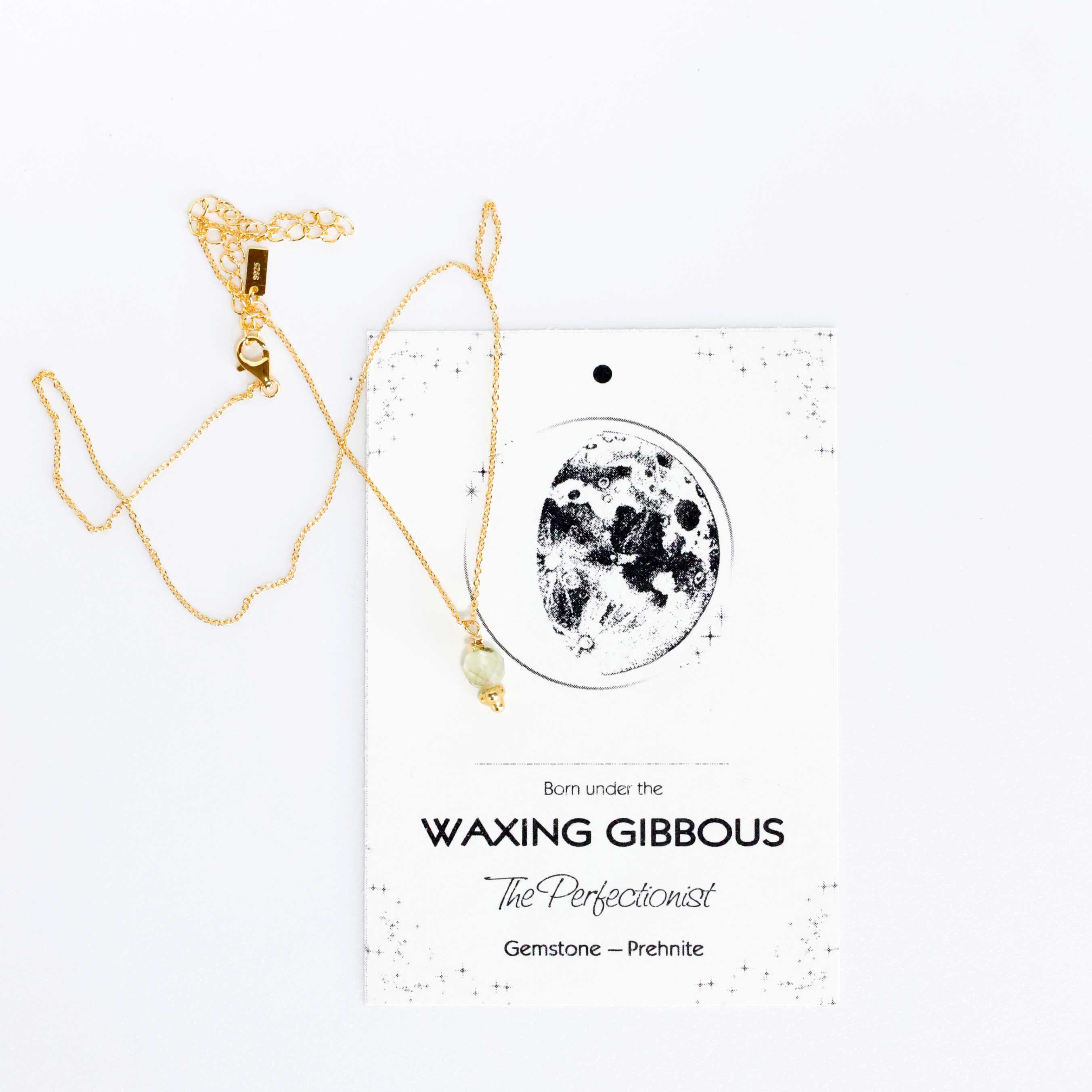 necklace with Prehnite pendant