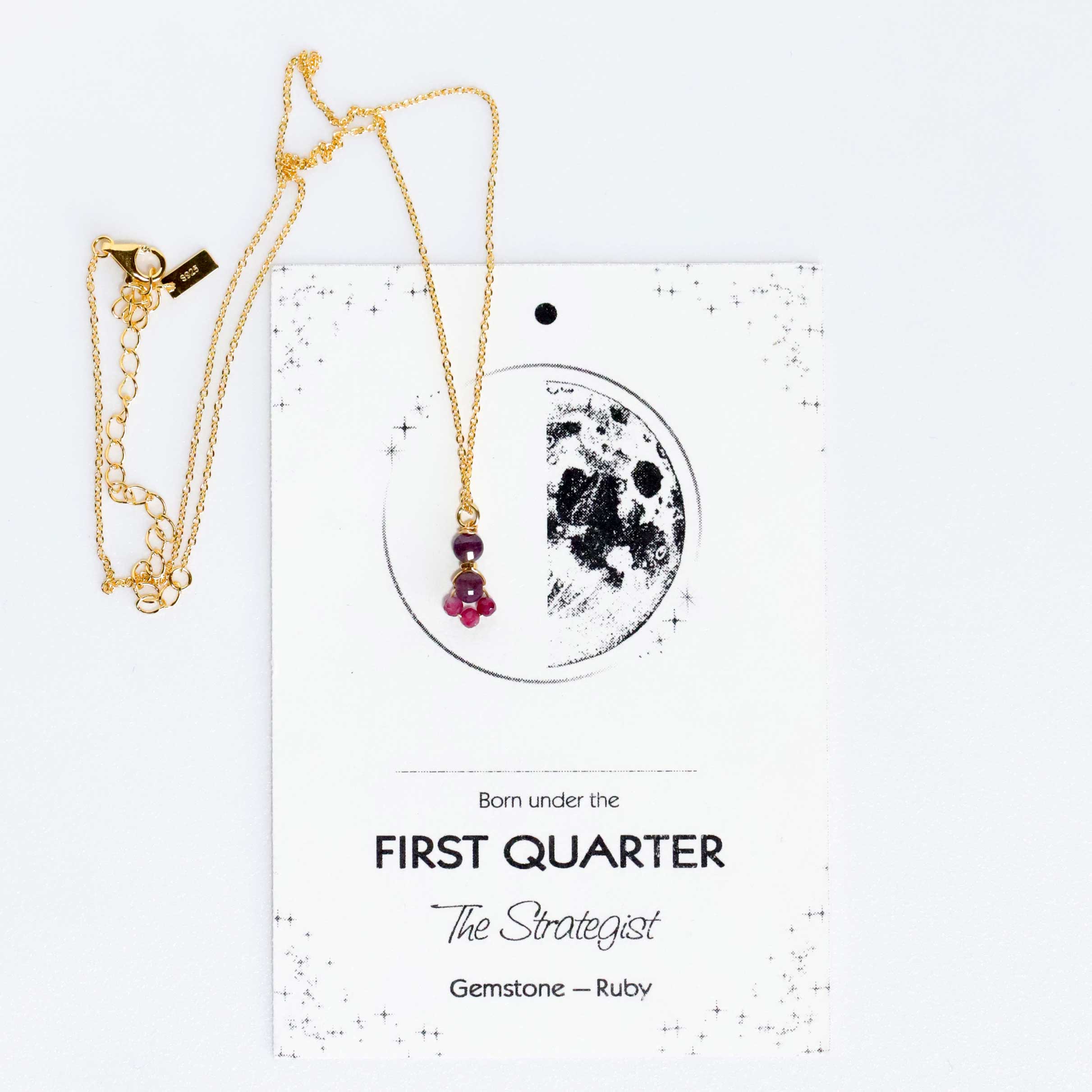 Collier avec pendentif Rubis