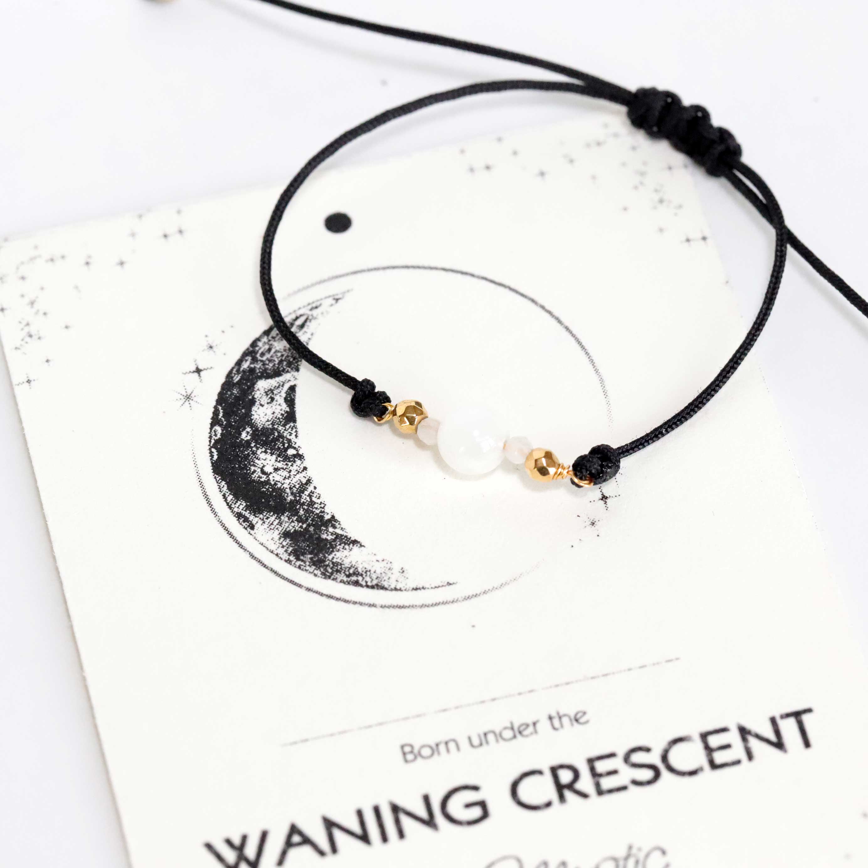 Cord Bracelet with Selenite 