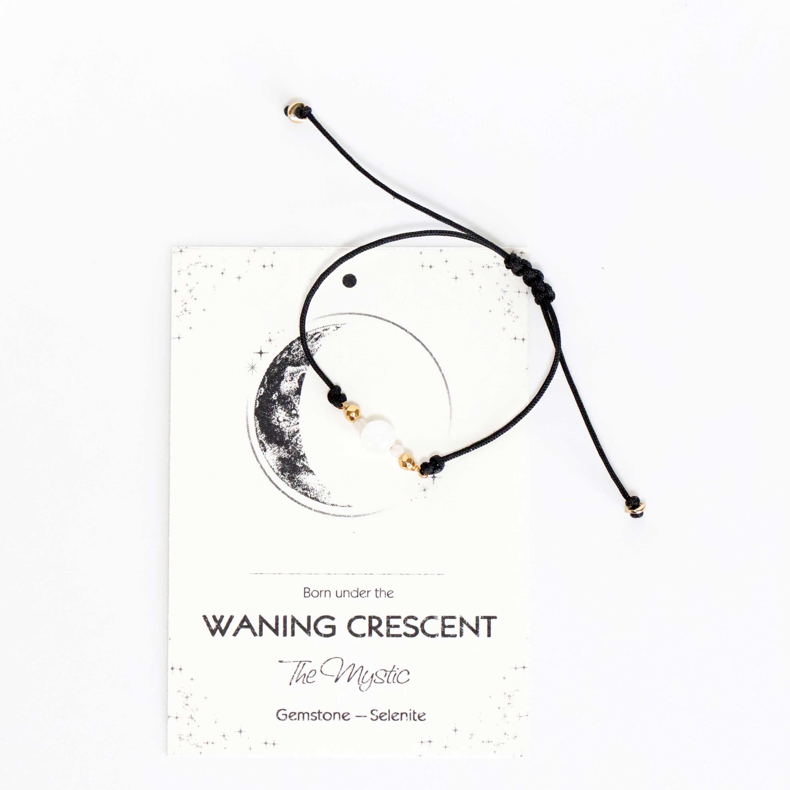 Cord Bracelet with Selenite 