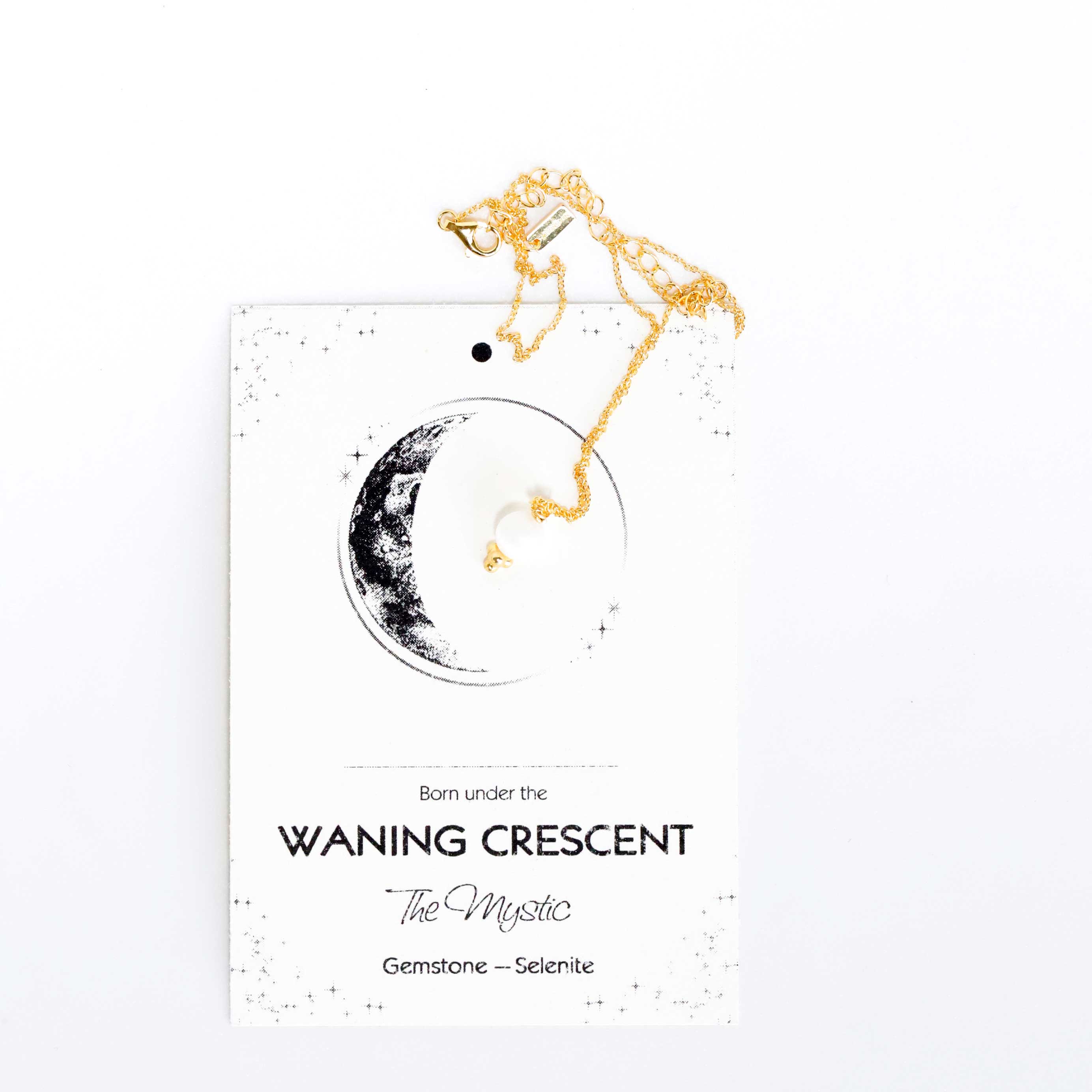 necklace with Selenite pendant