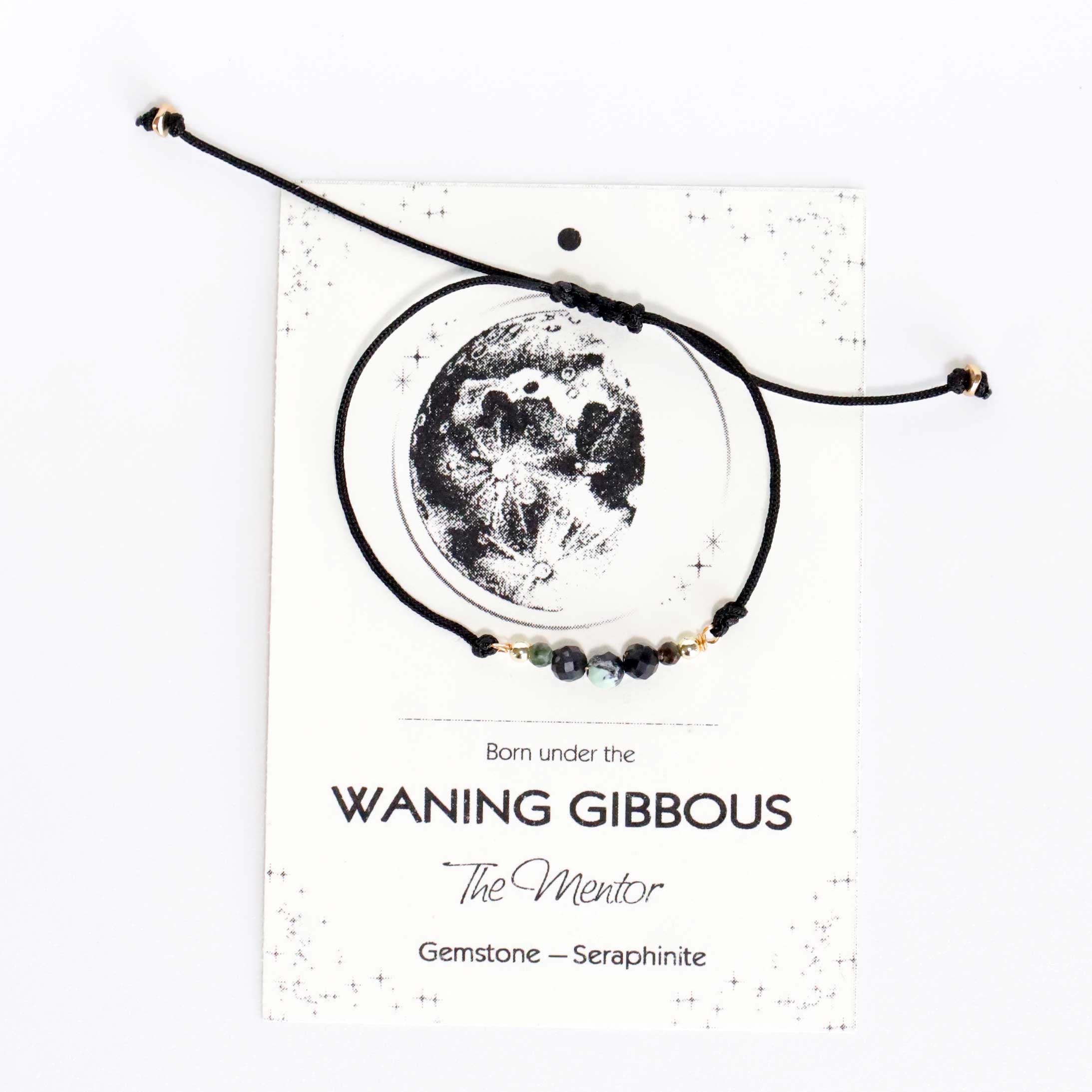 Cord Bracelet with Seraphinite