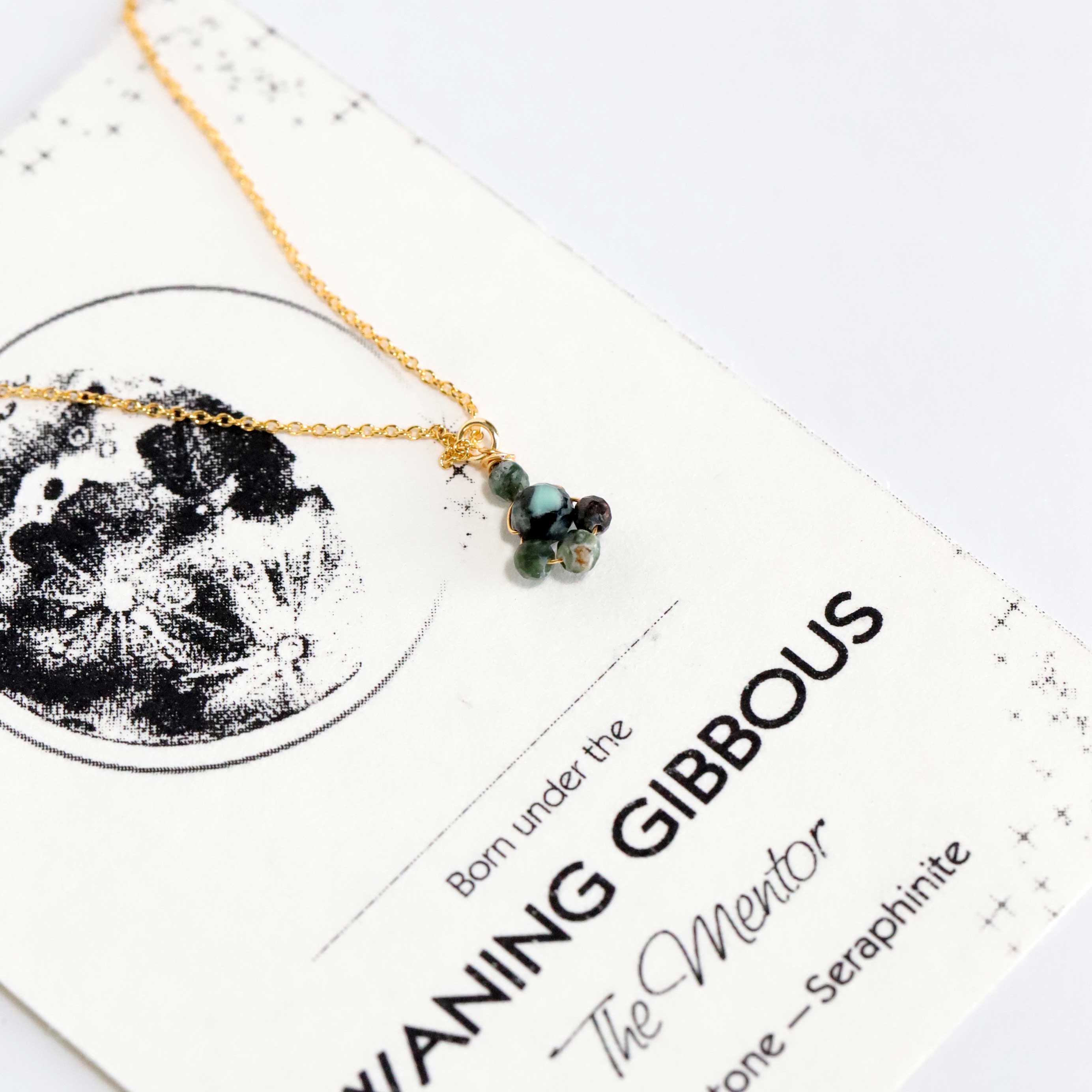 necklace with Seraphinite pendant